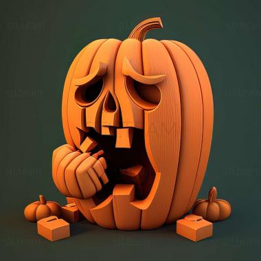 3D model Pumpkin Jack game (STL)